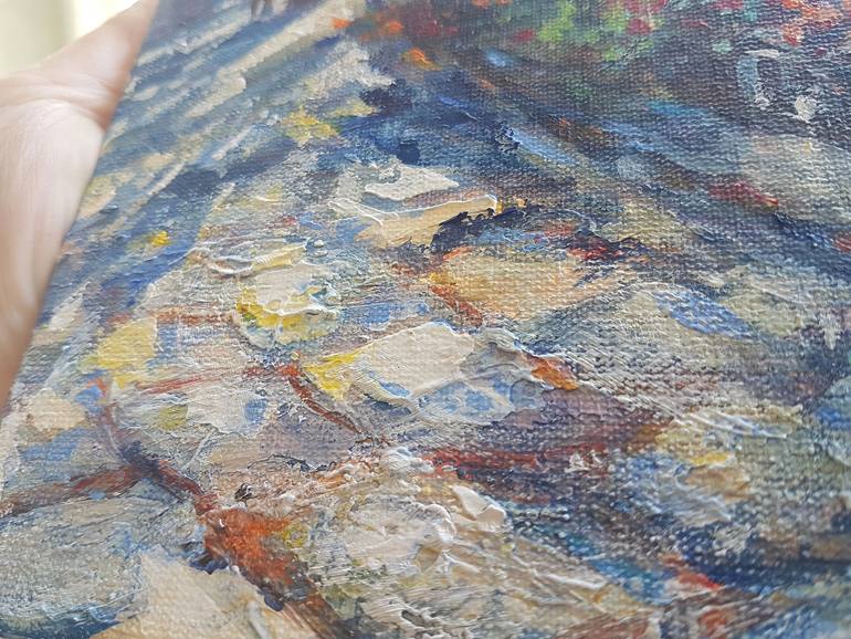 Original Abstract Cities Painting by Marina Beikmane