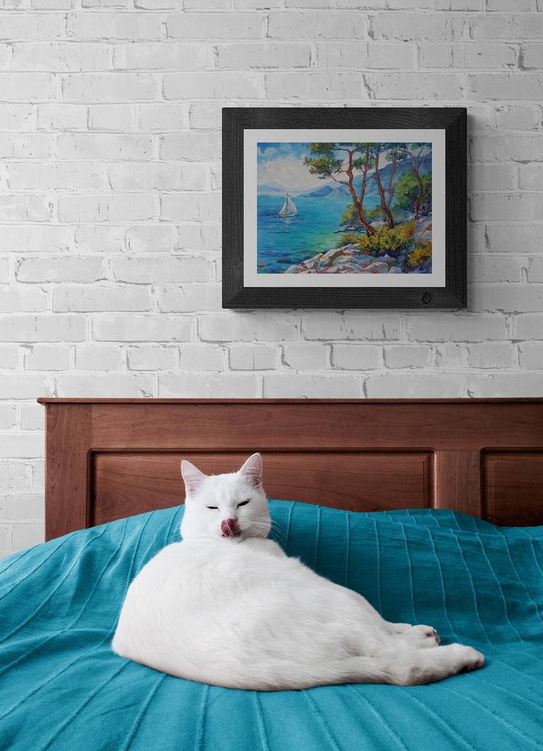 Original Contemporary Seascape Painting by Marina Beikmane