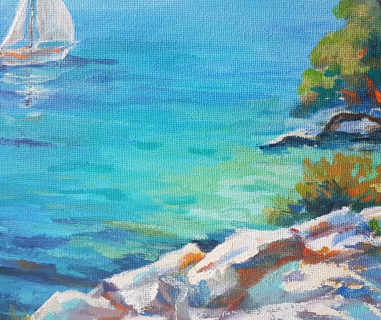 Original Contemporary Seascape Painting by Marina Beikmane