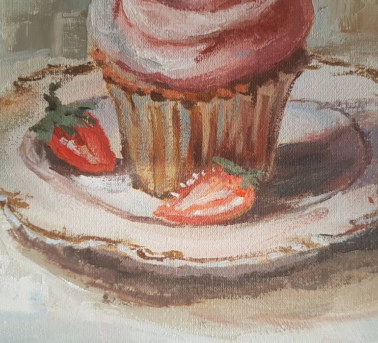 Original Impressionism Food & Drink Painting by Marina Beikmane