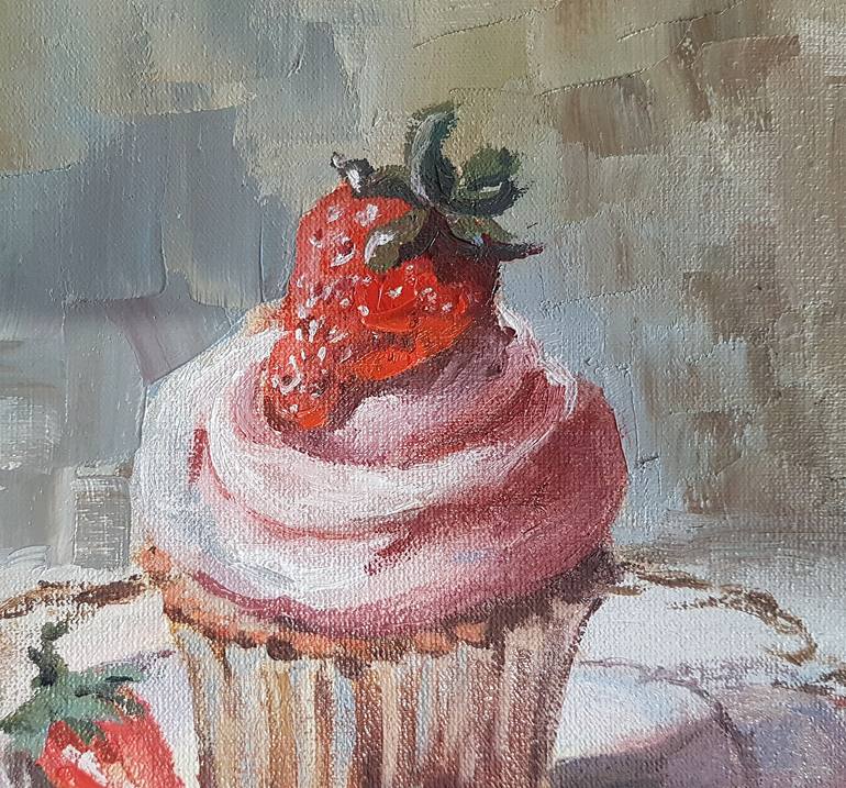 Original Impressionism Food & Drink Painting by Marina Beikmane