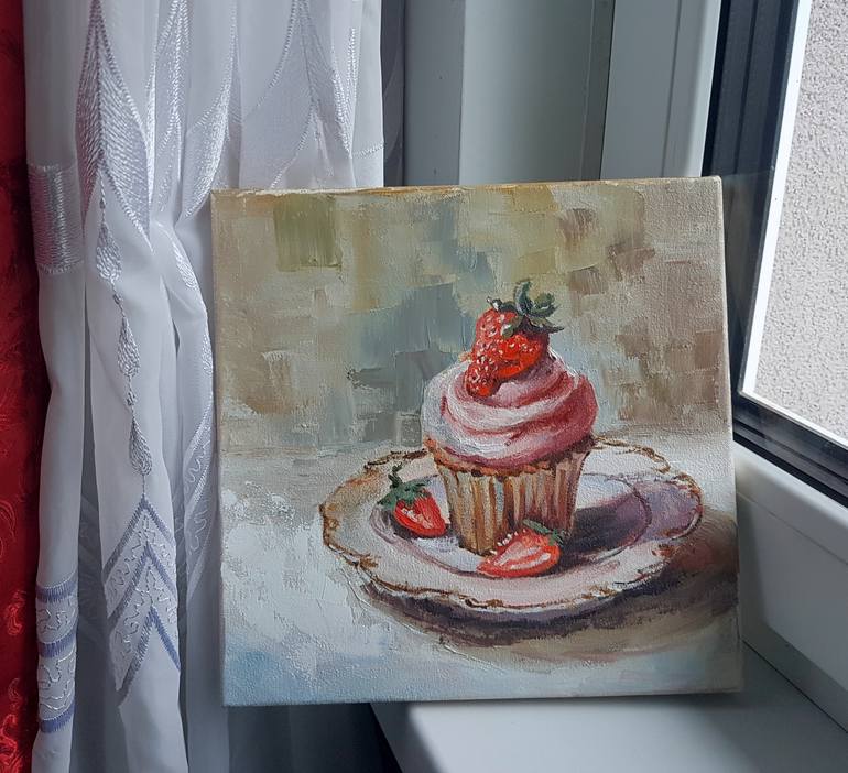 Original Impressionism Food & Drink Painting by Marina Beikmane