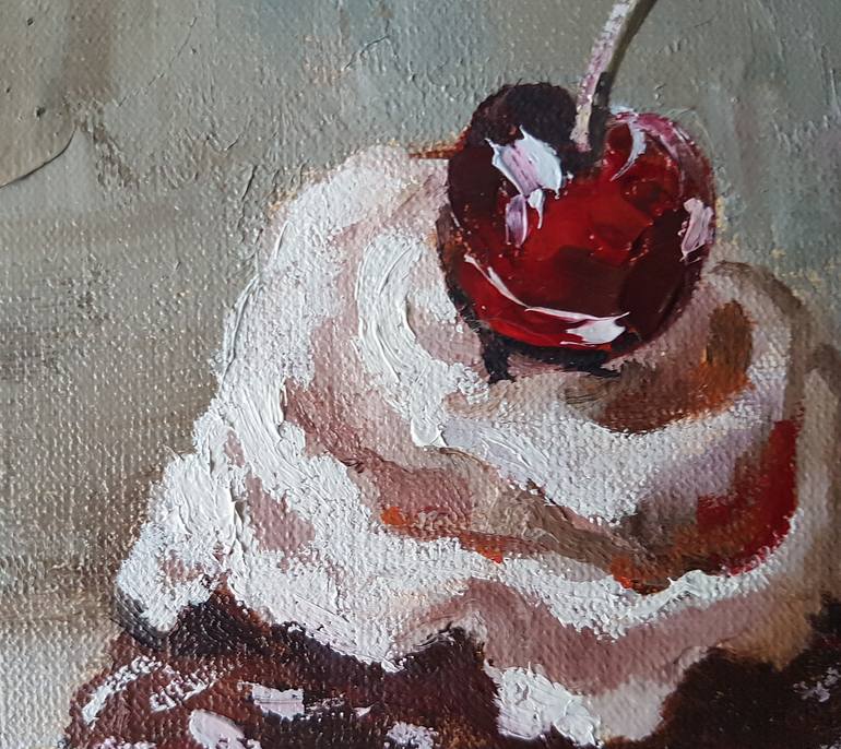 Original Impressionism Food & Drink Painting by Marina Beikmane