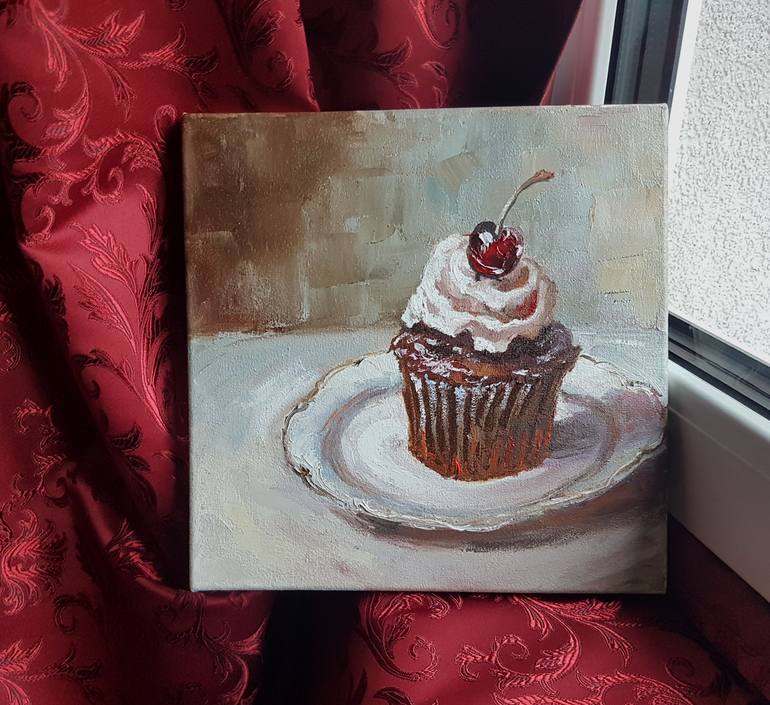 Original Impressionism Food & Drink Painting by Marina Beikmane