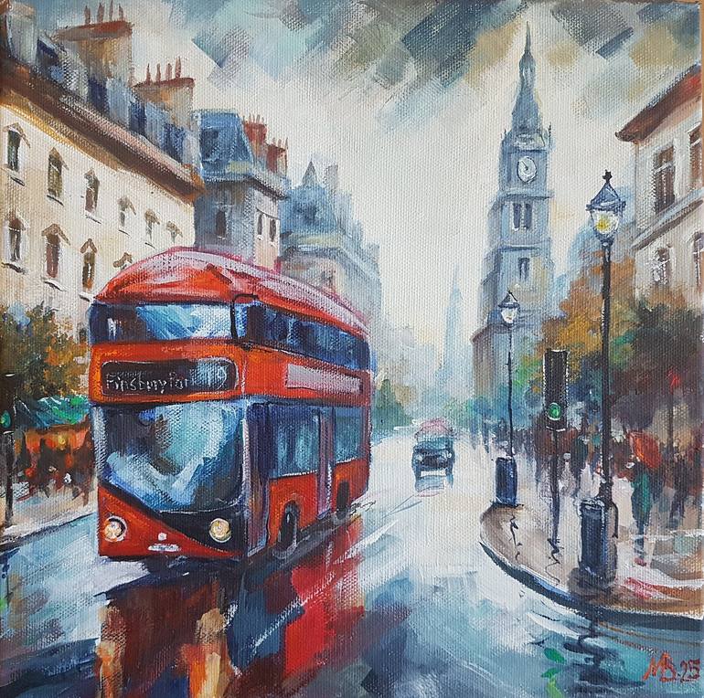 Print of Expressionism Cities Paintings by Marina Beikmane