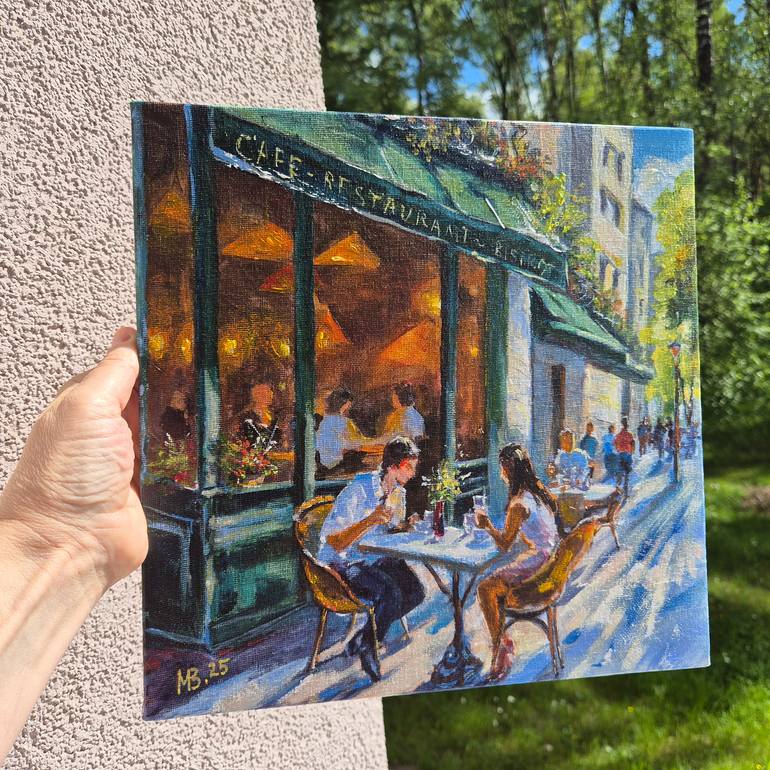 Original Contemporary Cities Painting by Marina Beikmane