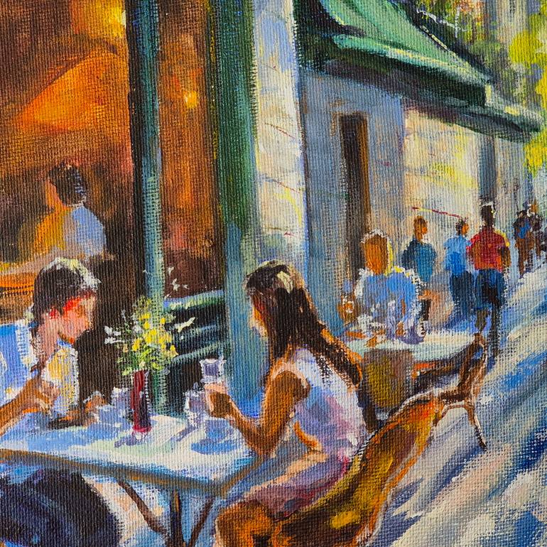 Original Contemporary Cities Painting by Marina Beikmane