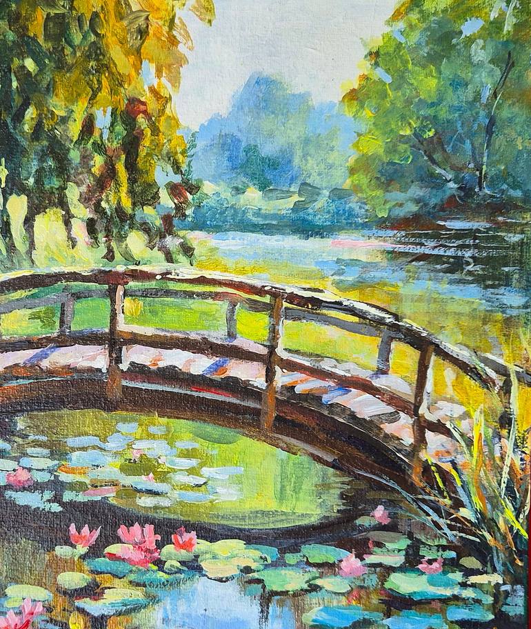 Original Impressionism Floral Painting by Marina Beikmane