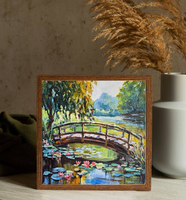 Original Impressionism Floral Painting by Marina Beikmane