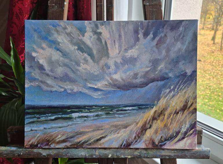Original Impressionism Seascape Painting by Marina Beikmane
