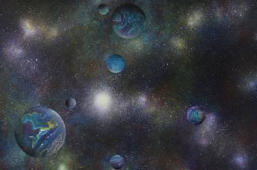 Print of Realism Outer Space Paintings by Santa Labubi