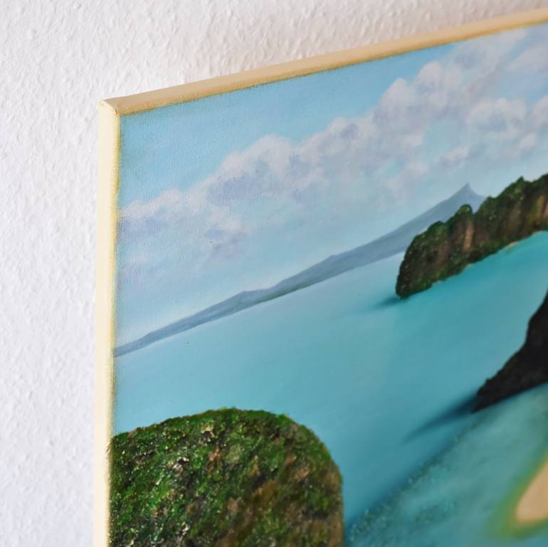 Original Fine Art Seascape Painting by Santa Labubi