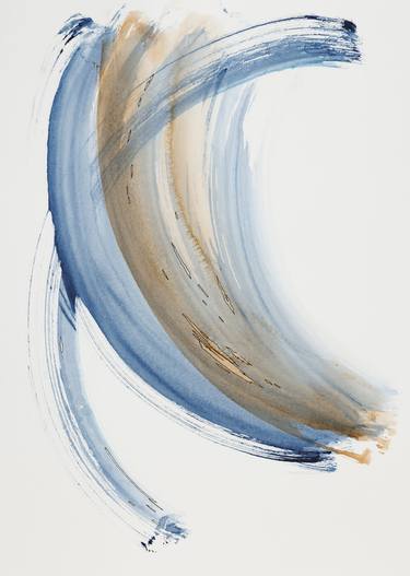 Print of Minimalism Water Mixed Media by Sonia Slavtcheva