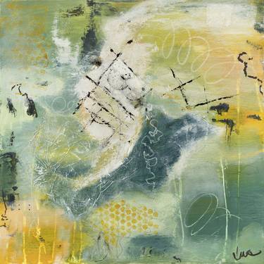 Original Abstract Expressionism Abstract Collage by Yolanda Luna