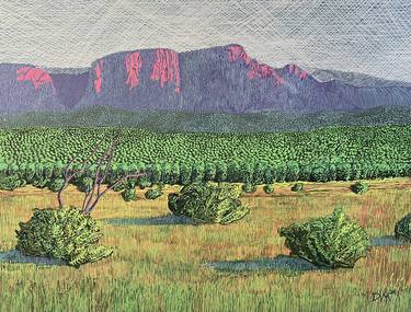 Original Impressionism Landscape Mixed Media by Dennis Maloney