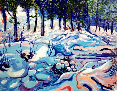 "Gallinas River's Frozen Palette" thumb