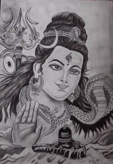 Girl in the Mirror Drawing by Bhagyashree Sagar