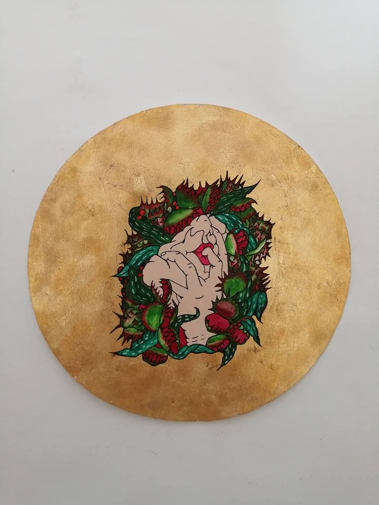 Original Contemporary Botanic Painting by Sesil Beatris Kalayciyan