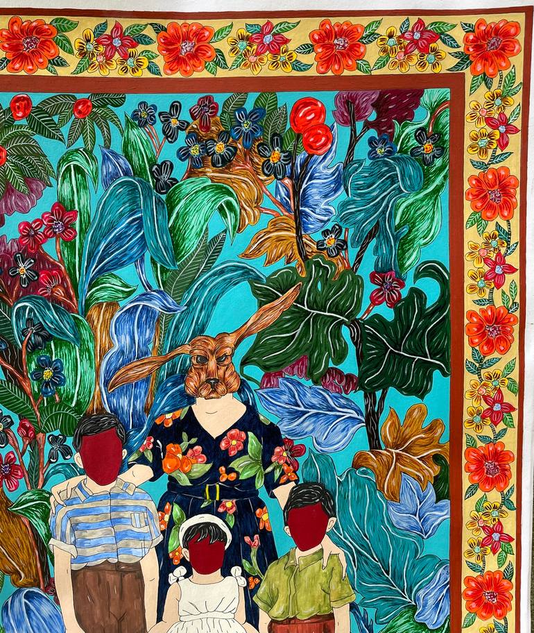 Original Contemporary Botanic Painting by Sesil Beatris Kalayciyan