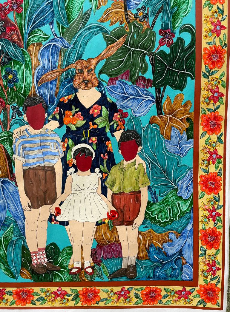 Original Contemporary Botanic Painting by Sesil Beatris Kalayciyan