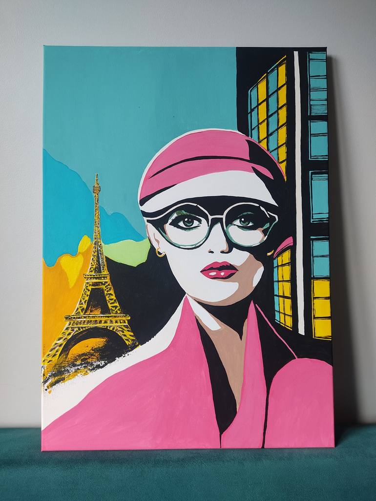 Original Pop Art Women Painting by Yuliya Zhuk