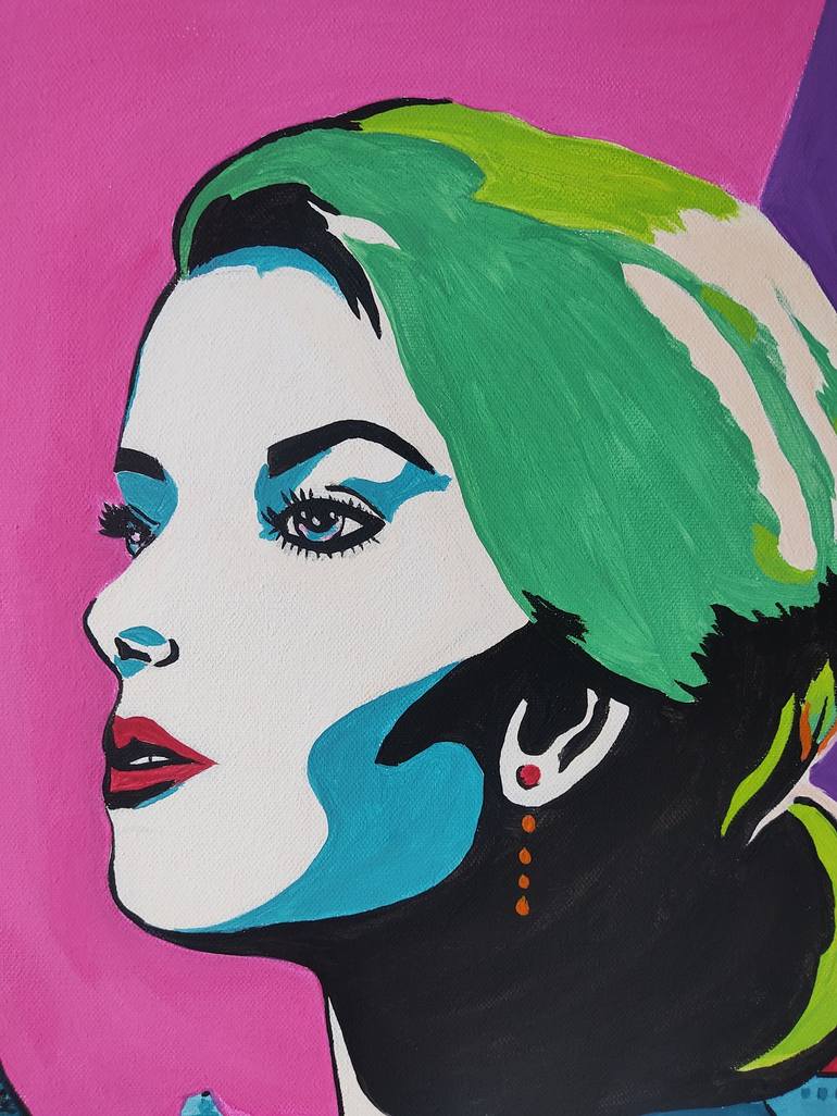 Original Pop Art Women Painting by Yuliya Zhuk