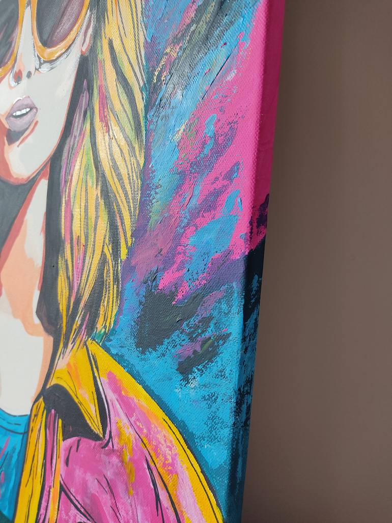 Original Pop Art Women Painting by Yuliya Zhuk