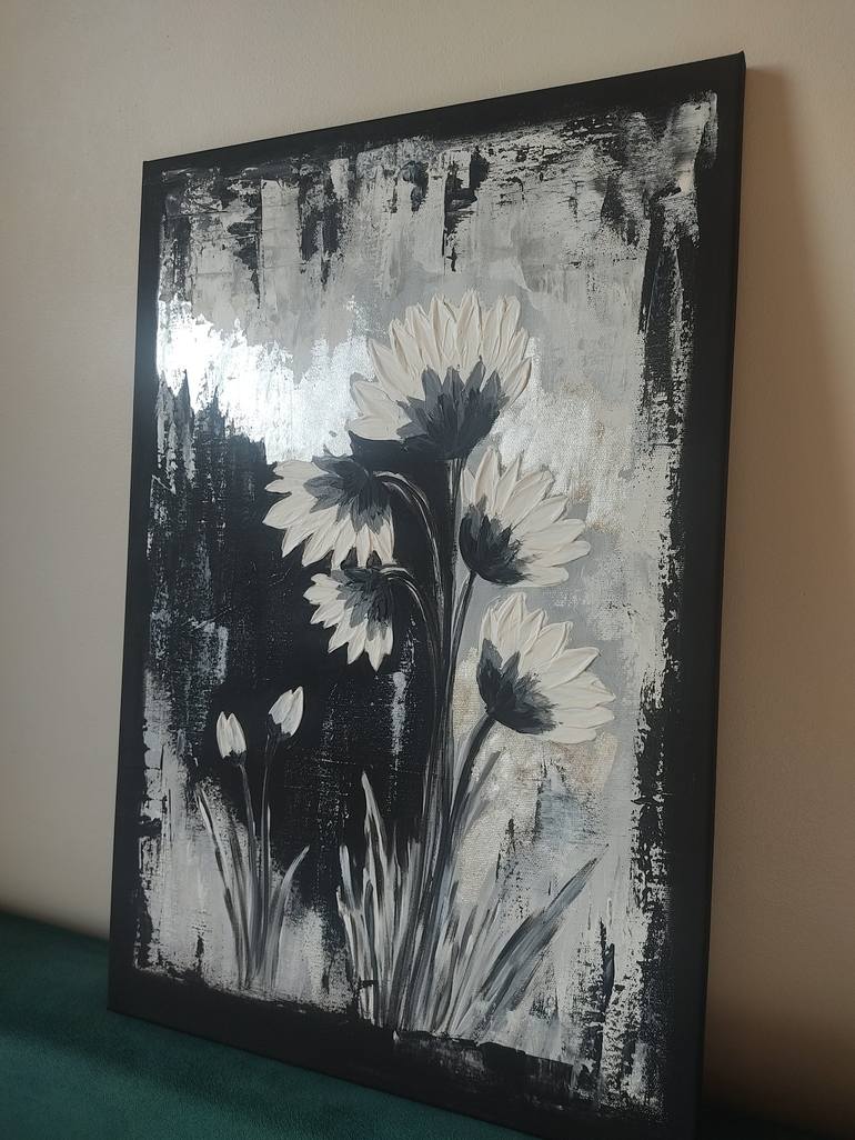 Original Abstract Botanic Painting by Yuliya Zhuk