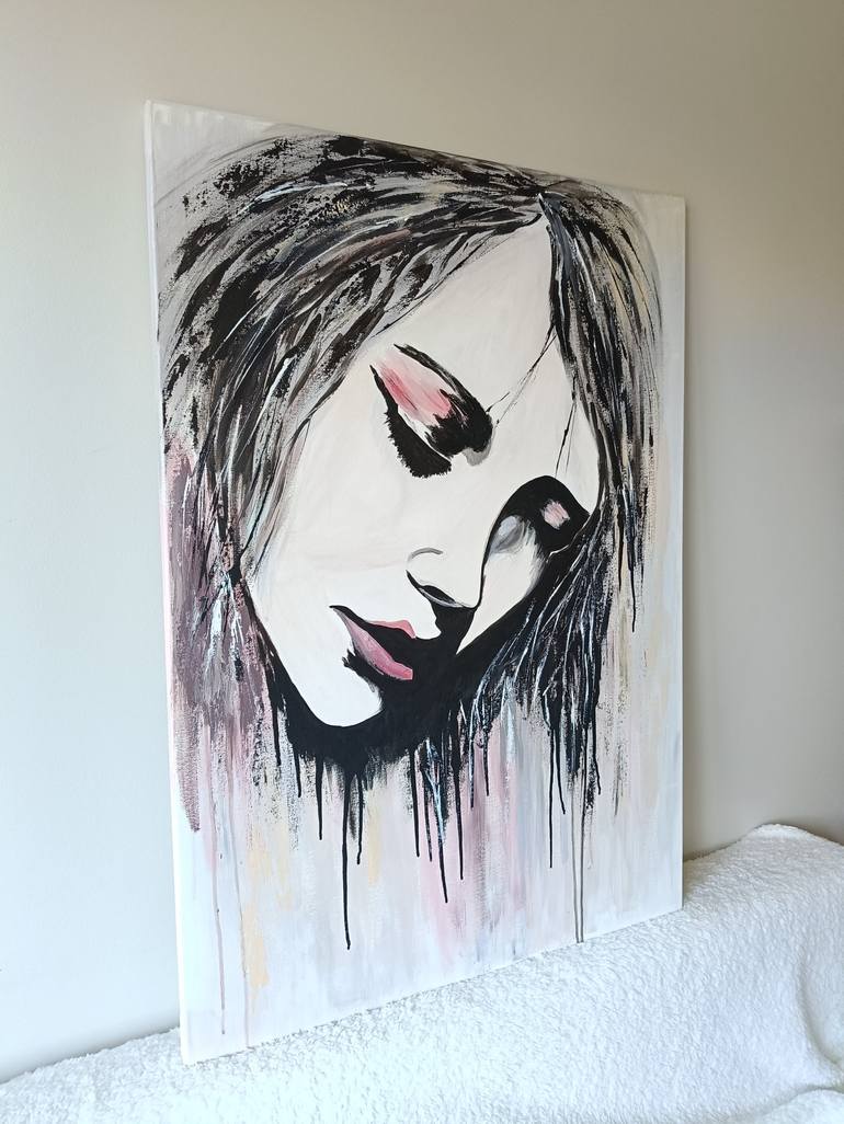 Original Abstract Women Painting by Yuliya Zhuk