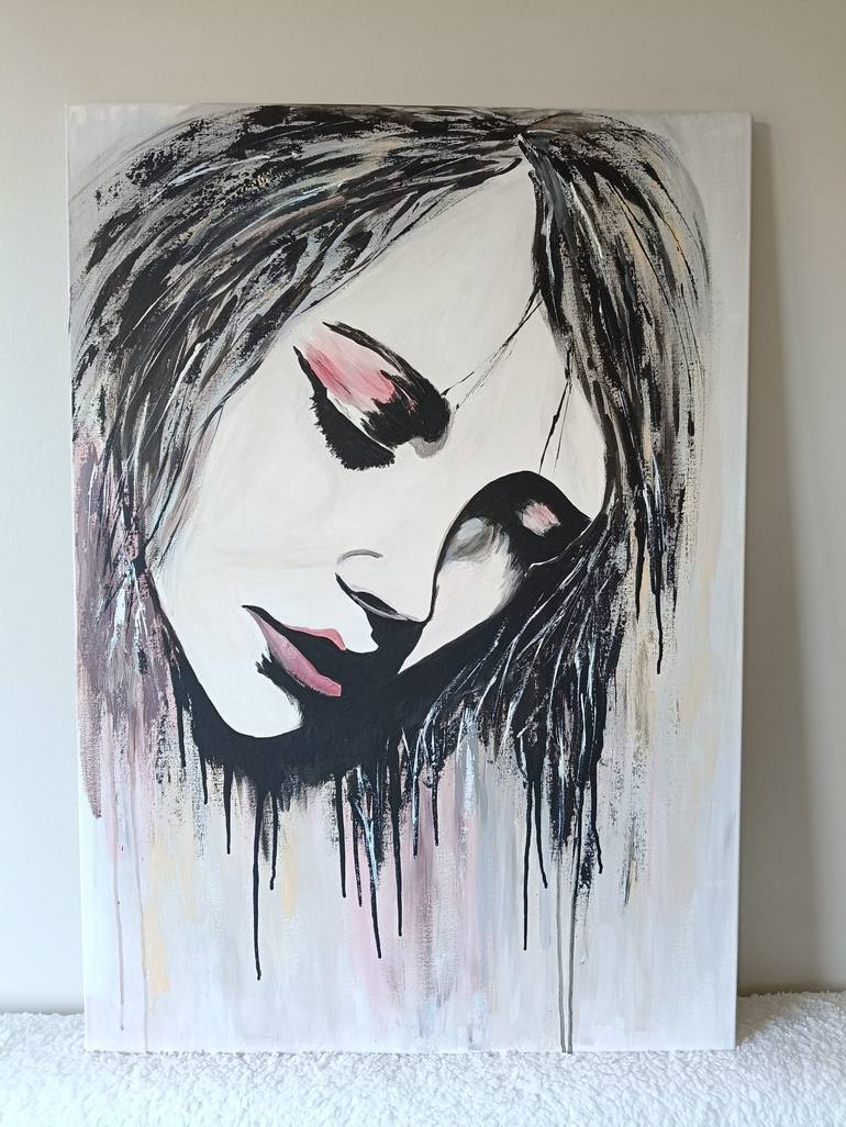 Original Abstract Women Painting by Yuliya Zhuk