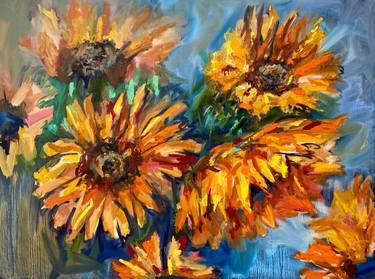 Original Impressionism Floral Paintings by Taisiia Richards