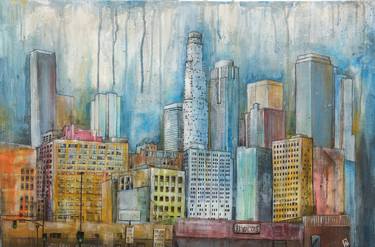 Original Illustration Cities Paintings by Andres Salazar