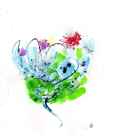 Original Abstract Botanic Paintings by Andres Salazar