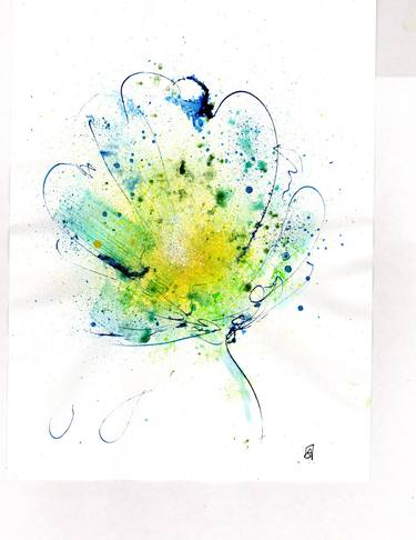Original Abstract Botanic Paintings by Andres Salazar