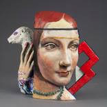 Teapot Lady with ermine(Leonardo Da Vinci) by Noi Volkov