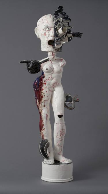 Original Dada Nude Sculpture by Noi Volkov