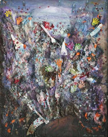 Original Abstract Collage by Noi Volkov
