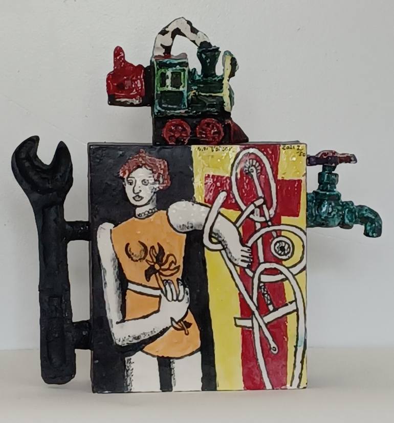 Original Cubism World Culture Sculpture by Noi Volkov