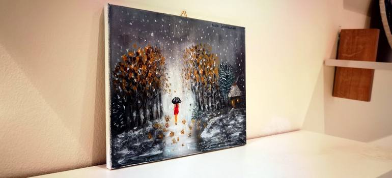 Original Seasons Painting by MARIA LASITHIOTAKI