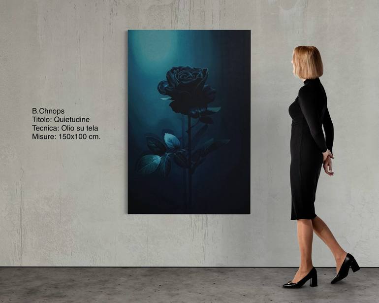 Original Figurative Floral Painting by B Chnops