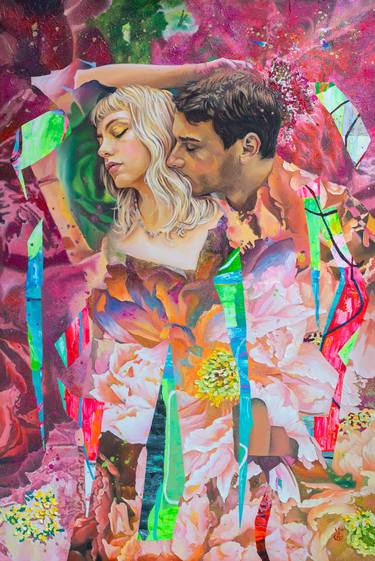 Original Abstract Love Paintings by Natalia Olhova