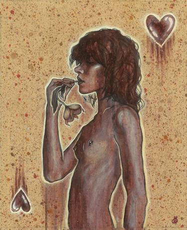 Print of Portraiture Nude Paintings by Natalia Olhova