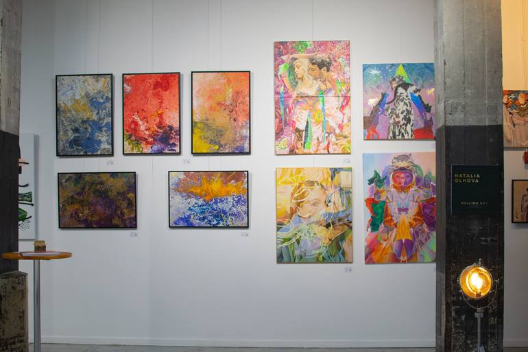 Original Abstract Women Painting by Natalia Olhova