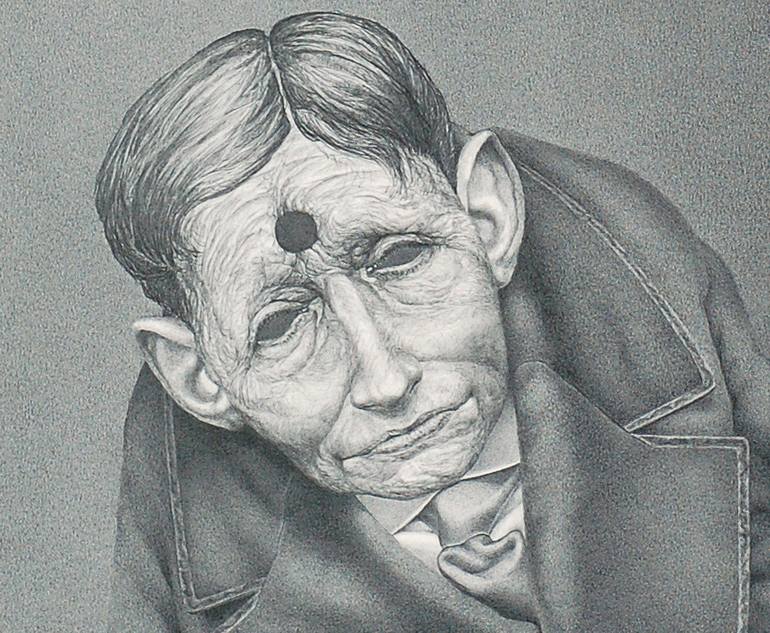 Original Figurative People Drawing by Wieslaw Haladaj