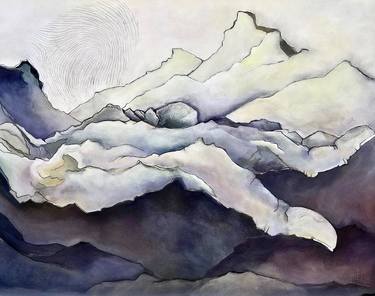 Original Abstract Landscape Painting by Michelle Purvis
