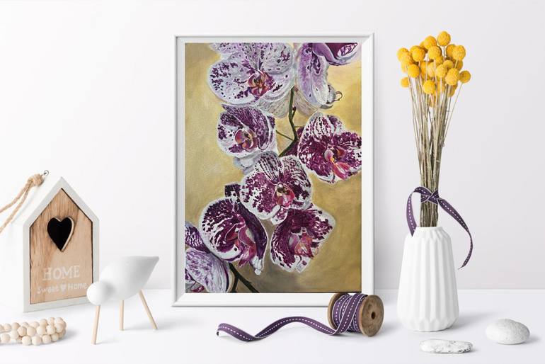 Original Realism Floral Painting by Elena Trach