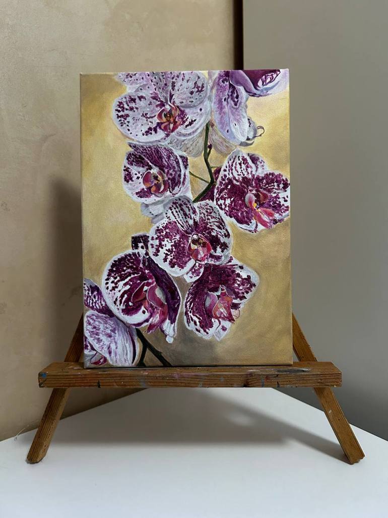 Original Realism Floral Painting by Elena Trach