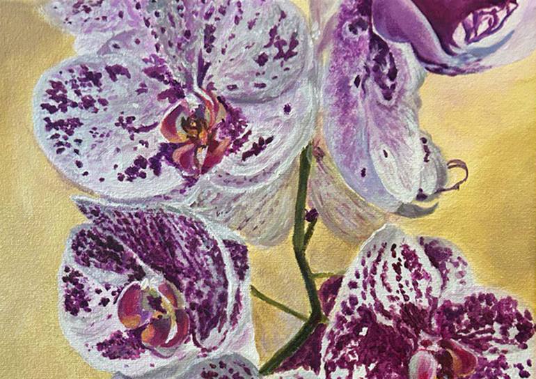 Original Realism Floral Painting by Elena Trach