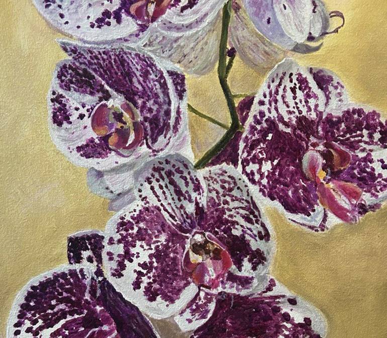 Original Realism Floral Painting by Elena Trach
