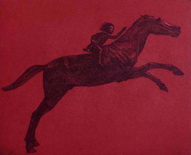 Original Figurative Horse Printmaking by Rita Smith